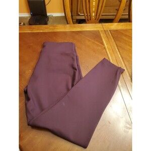 NWT BURGUNDY Spanx stretch fit cropped leggings size L